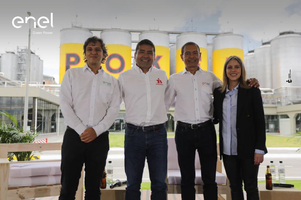 Hoy celebramos con <a href="/BAVARIA_OFICIAL/">Bavaria</a>, el acuerdo de suministro de energía limpia por 15 años, para cubrir sus necesidades en las plantas y cervecerías de esta importante compañía, a través de nuestra línea de negocio #EnelGreenPower.