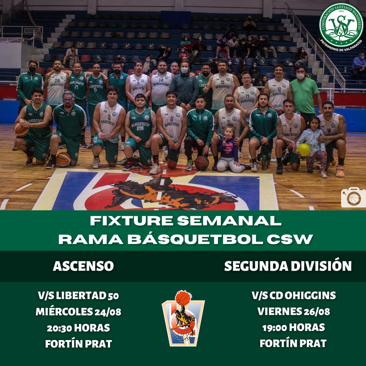 CorporacionSW's tweet photo. SEMANA DE BÁSQUETBOL 🇳🇬🏀 Desafíos de nuestra Rama de Básquetbol por la Segunda División y Ascenso
#SantiagoWanderers #ElClubEsNuestro #WanderersEsSuGente #Valparaíso #Wanderers #Caturros https://t.co/0yTzCiDOn0