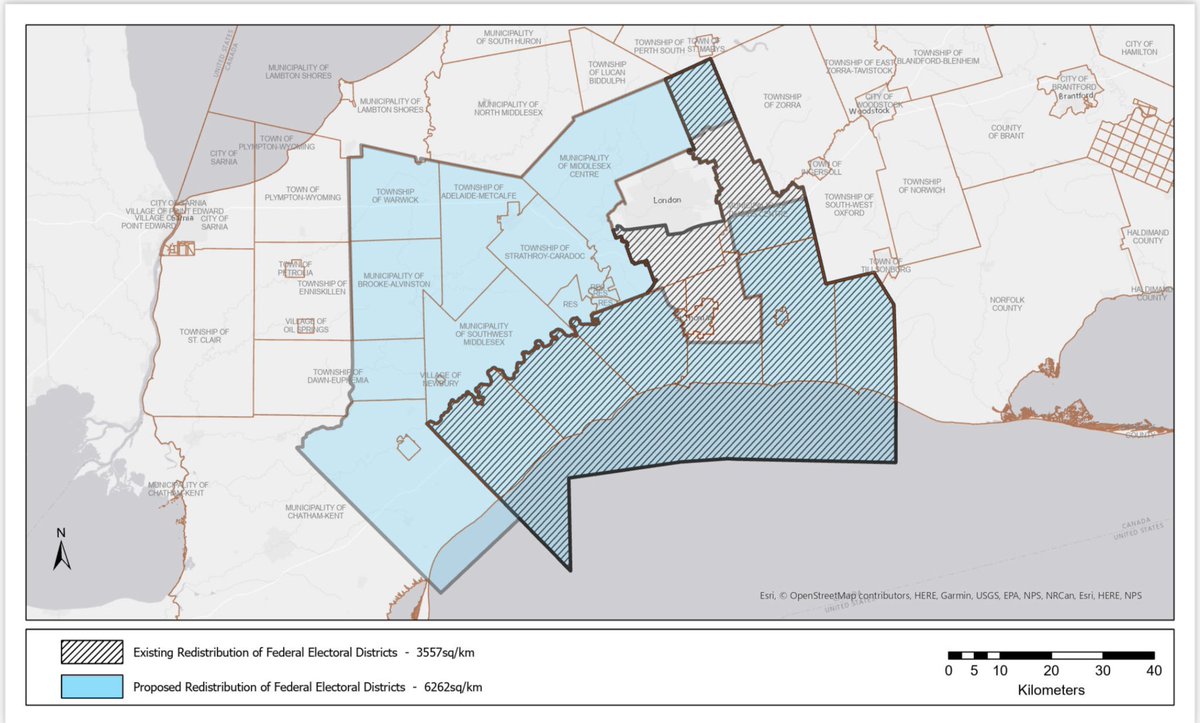 karen_vecchio's tweet photo. The Federal Electoral boundaries for Ontario have been published and the impacts to Southwestern Ontario are quite vast.
We are currently evaluating the changes to the riding(s) specifically to the constituents in Elgin-Middlesex-London. #EML #CPC #cdnpoli https://t.co/cQSASEBUiX