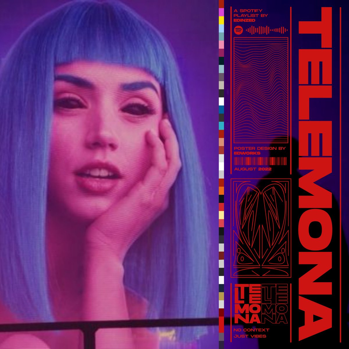 edworks7's tweet photo. TELEMONA: a visual concept inspired by a spotify playlist
https://t.co/PAnw6S12Po
poster design by @edworks7
#poster #posterdesign #graphicdesign #IndieMusic #SpotifyPlaylist #90sposter #aesthetic #typography #design https://t.co/xxidzbagHI
