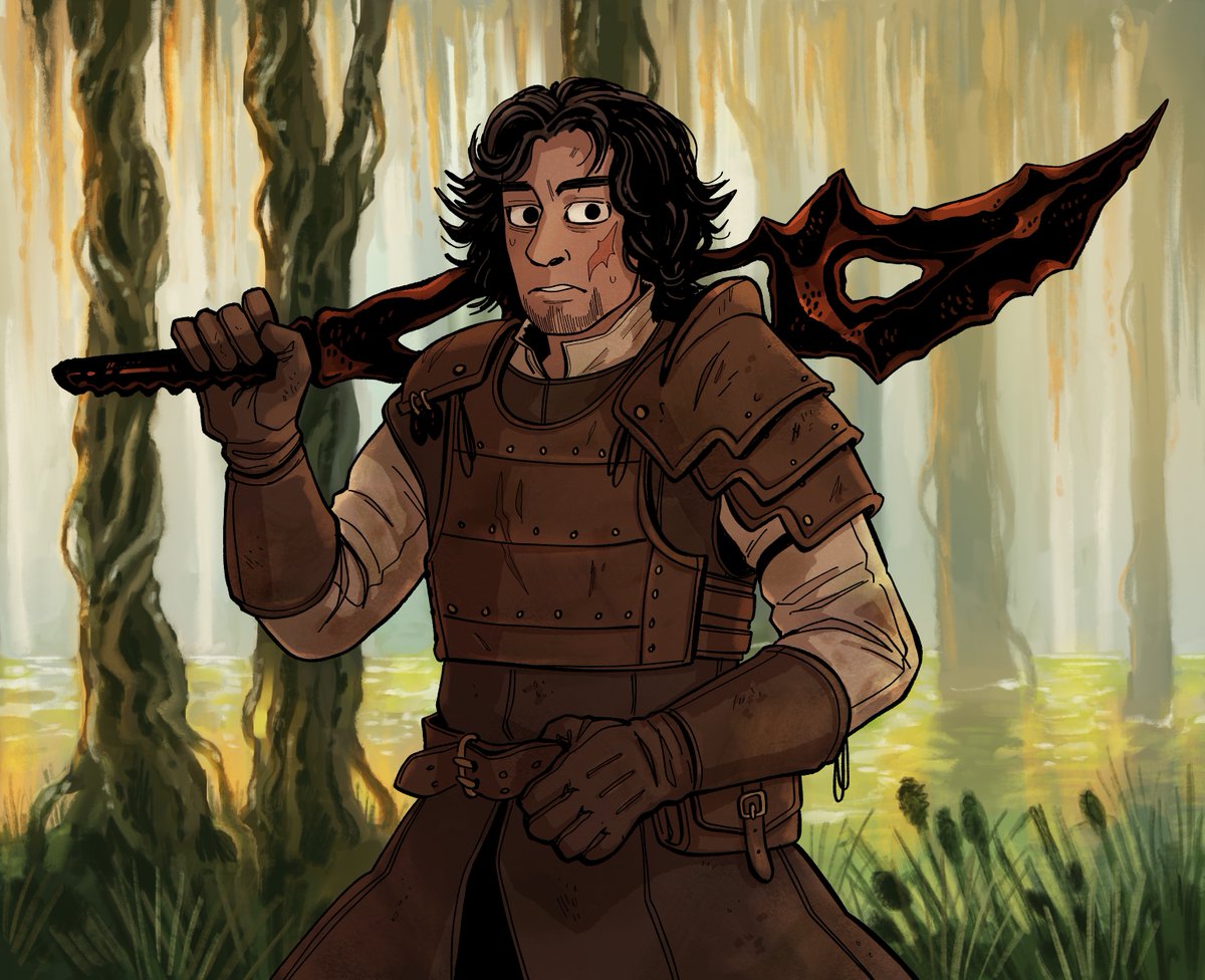 How many times can I draw my warlock before I have to admit I have a problem? #dnd #dndart