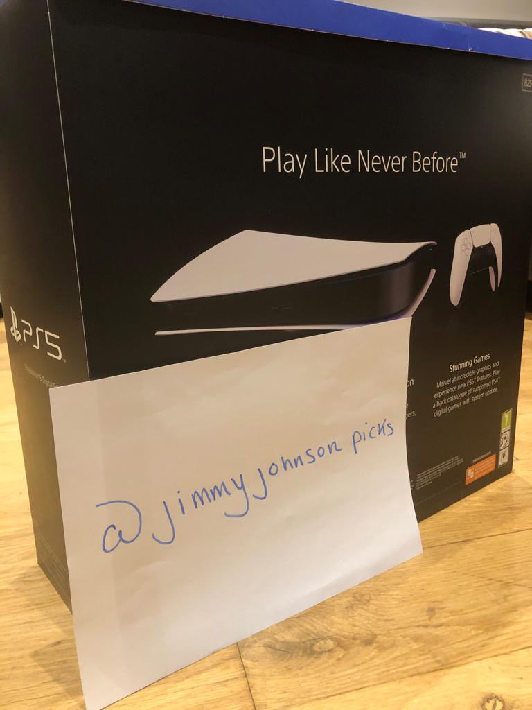 Jimmy’s Sport Picks (@jimmysportpicks) on Twitter photo 🎮 PS5 GIVEAWAY!
To enter:
👤 Follow Me <a href="/JimmySportPicks/">Jimmy’s Sport Picks</a>
🔁 Retweet this tweet
🔔 Turn post notifications on
The winner will be announced 31st August. You must be follow all the steps above to win. US & Canada followers only. 🎮 PS5 GIVEAWAY!
To enter:
👤 Follow Me <a href="/JimmySportPicks/">Jimmy’s Sport Picks</a>
🔁 Retweet this tweet
🔔 Turn post notifications on
The winner will be announced 31st August. You must be follow all the steps above to win. US & Canada followers only.
