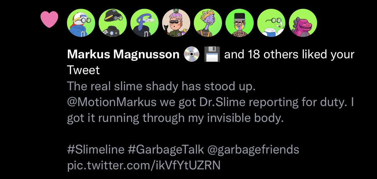 arrxenn's tweet photo. The slime is strong.
P.s thanks for the like ser @MotionMarkus π’
#DrSlime https://t.co/zC3tpyRWLx