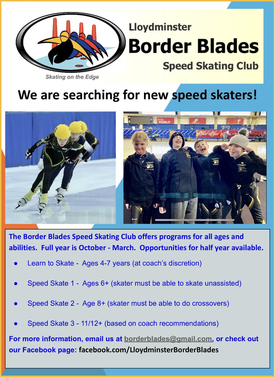 borderblades's tweet photo. We are so excited to get back on the ice!

Pre-registration for our upcoming season is now open. Please fill in our pre-registration form so our coaches can start forming groups and figuring out ice time. 

Pre-registration form: https://t.co/aU0aYhvrGQ https://t.co/Gx8difBqjI