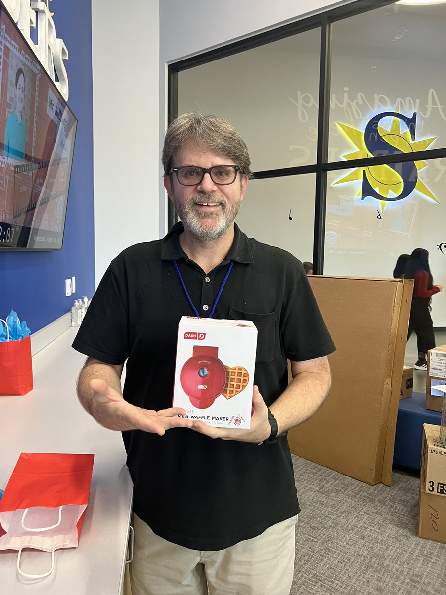 National Waffle Day! Did you enjoy a yummy waffle today? Our teachers thought breakfast was waffle good! <a href="/SunnyvaleInt/">Sunnyvale Intermediate School</a>