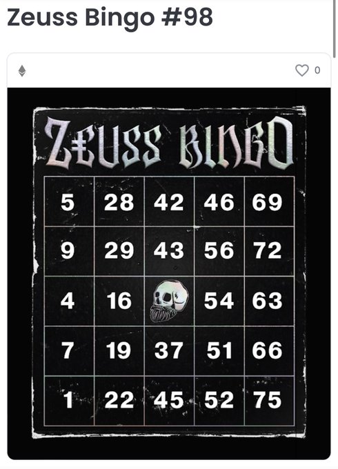 JooCy_H's tweet photo. @ZeussWorld
Collection Priorities: PRIVATE COMMUNITY, BINGO, FREE HOLDER MERCH, HIGH QUALITY ART, VISION, REWARDING HOLDERS, GETTIN ZEUSS ON THE MF LOOSE.

Collections to date: 
ZEUSS BINGO: SOLD OUT
ZEUSS JUICE: SOLD OUT
GENESIS: COMING SOON

https://t.co/dcBBKeUpwx https://t.co/LiDPP3W69c