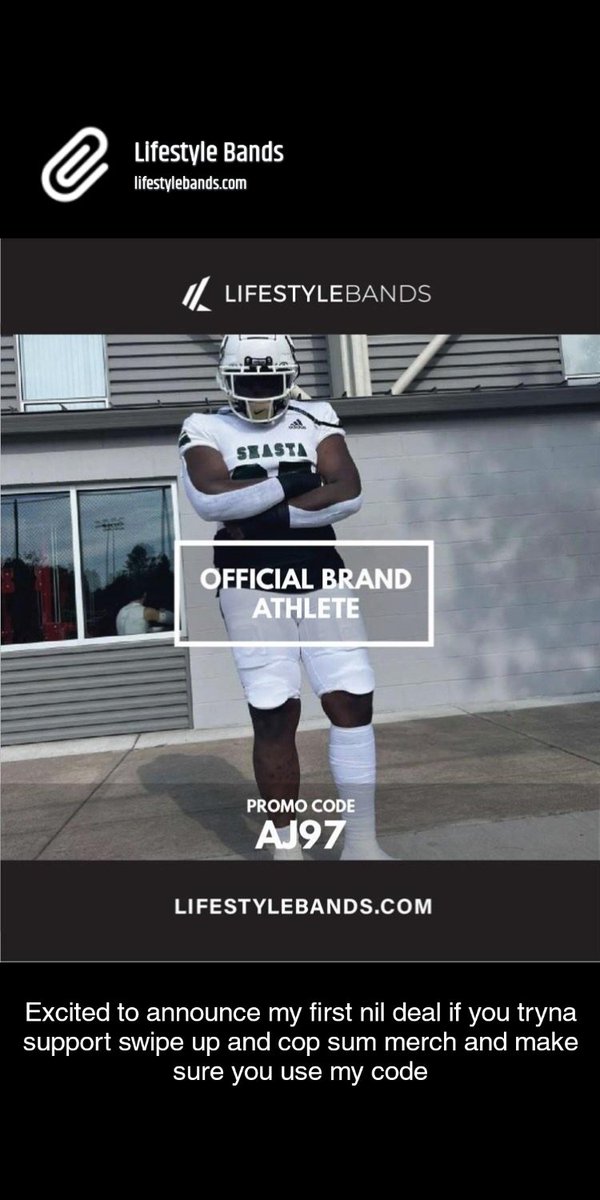 First NIL down more to come. Plz support and cop sum lifestyle gear @LifestyleBands_ lifestylebands.com/?sca_ref=24934…