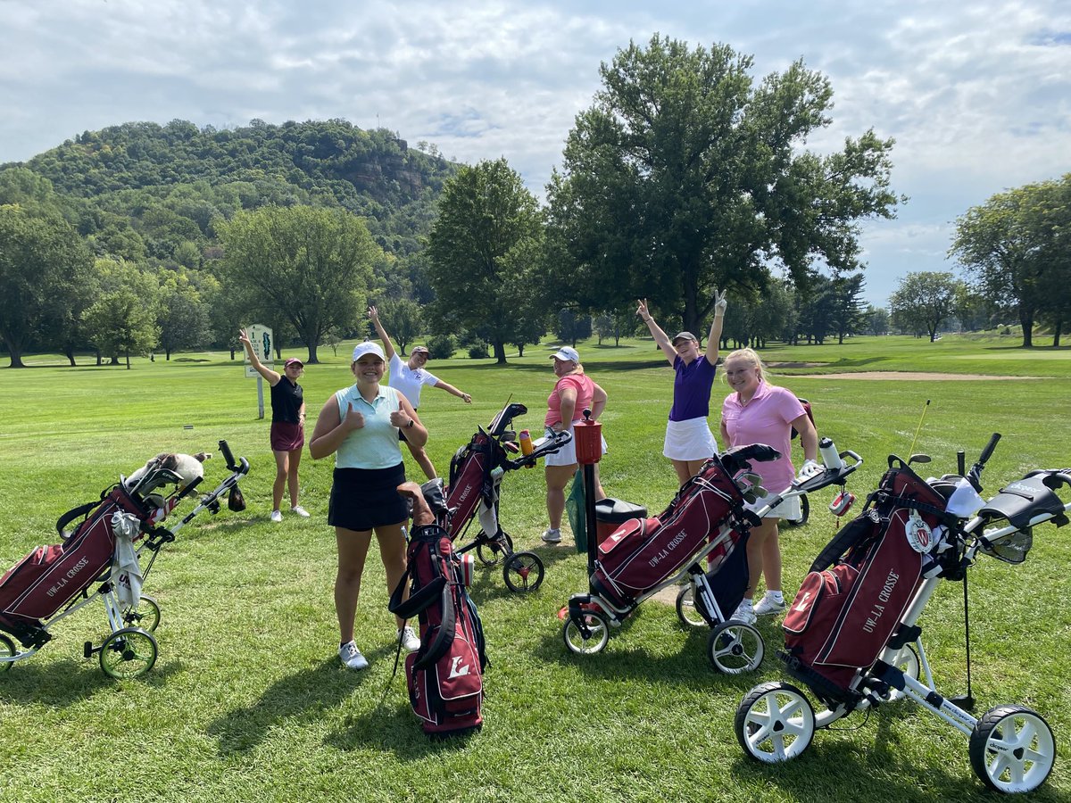 UWLGolf's tweet photo. Eagles back on the course, great views, great courses but most of all great staff who welcome us back each year!  #Fortunate https://t.co/2vuhyDZBLU