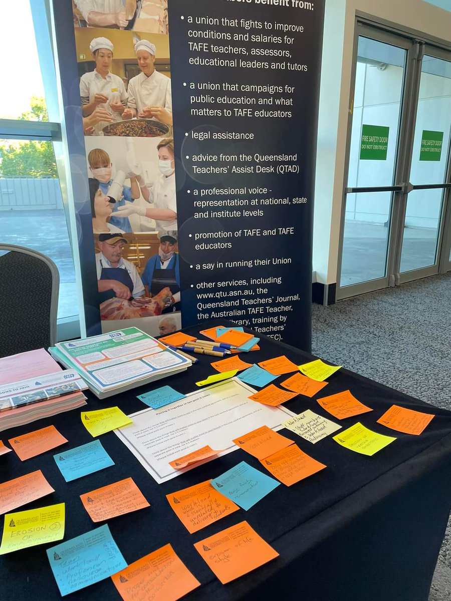 Doc Wood (@unionproudcwood) on Twitter photo <a href="/TheQTU/">Qld Teachers' Union</a> #TAFE Division is on the road. As we prepare for the next round of #enterprisebargaining, we're listening. We want to know what matters most to YOU, your TEAM, your BRANCH?
Today, we're at Gold Coast's PD.
So pick up a post-it and tell us what matters most.
@terauds_d <a href="/TheQTU/">Qld Teachers' Union</a> #TAFE Division is on the road. As we prepare for the next round of #enterprisebargaining, we're listening. We want to know what matters most to YOU, your TEAM, your BRANCH?
Today, we're at Gold Coast's PD.
So pick up a post-it and tell us what matters most.
@terauds_d