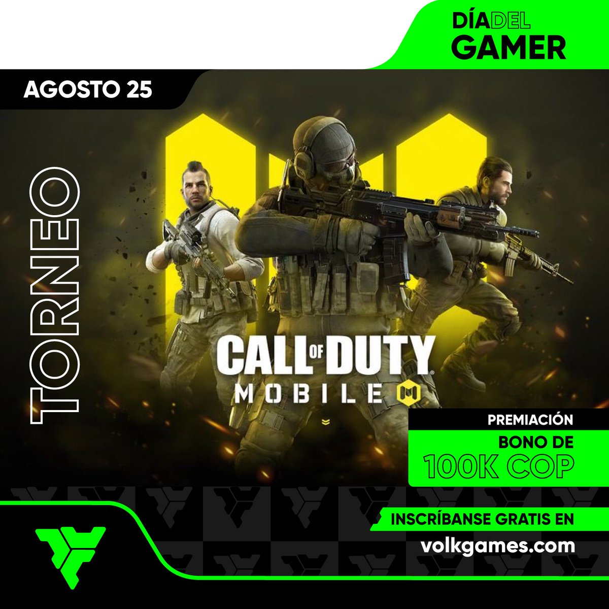 VolkGamesBS's tweet photo. #Volkers 👾🎮 Para esta semana tan especial, traemos #torneos con espectaculares regalos🎁 no se pierdan mañana el de #CoDMobile 🏆🤩 ¡Que empiecen los juegos!
🖥️ Inscríbanse gratis en https://t.co/IN32nBC3AC
#Gamerday #Videogames #Gaming #Play #GeekdCon #geekweekend https://t.co/hxmbWNmEmb