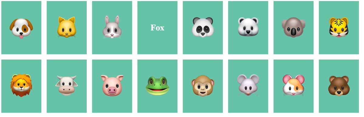 willforcoding's tweet photo. @Mappletons kind of too simple for this but I made animal flipping card game with animal emoji for my kid. I plan to add more later.
https://t.co/TMInepsW1C https://t.co/NZVB3QZdP2