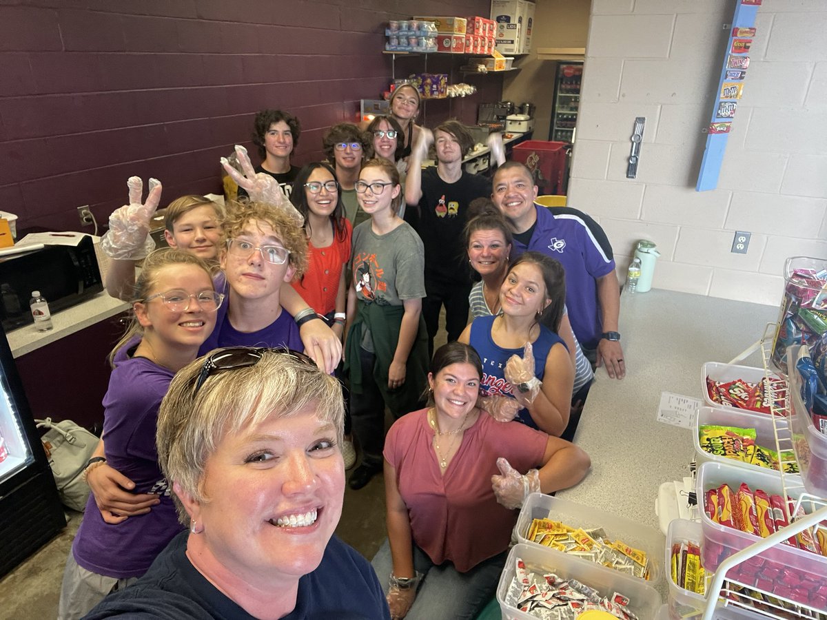 First home game, first concession stand of the season! Our parent and student volunteers are THE BEST!!