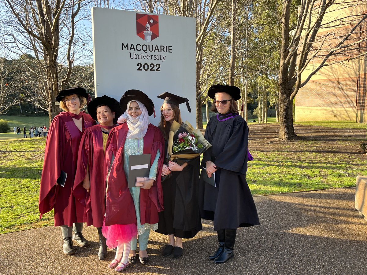Congratulations, Dr Madiha Neelam and MRes Ana Sofia Bruzon! Our latest Language-on-the-Move graduates ⁦<a href="/MQLinguistics/">MQ Linguistics</a>⁩
What a joy and blessing to be part of a group of smart and strong women!