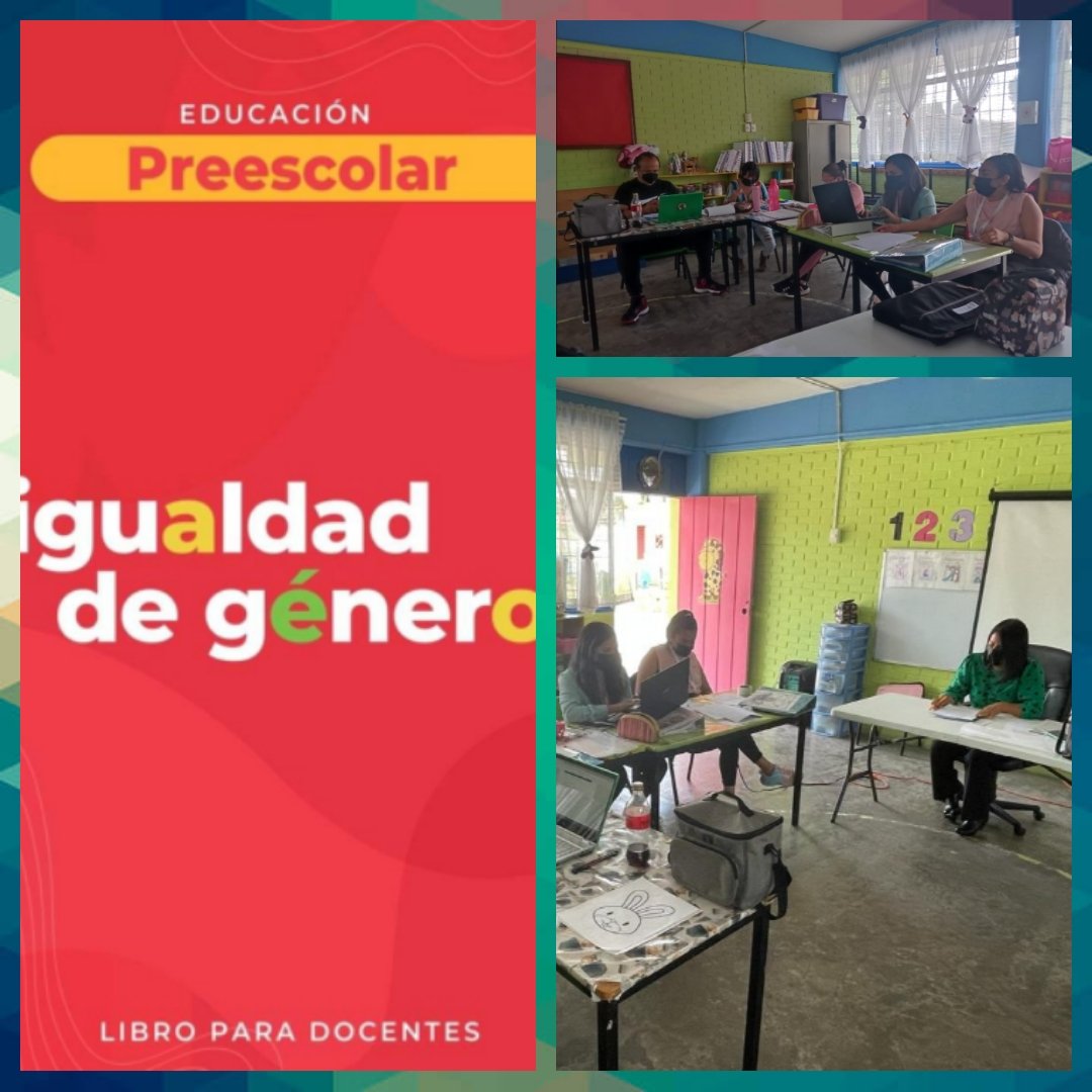 PhatimaRr's tweet photo. El colectivo docente del Jardín de Niños Francisco González Bocanegra Turno Vespertino CCT 15EJN4291O, trabajando en la implementación de la Estrategia Curricular #IgualdadDeGéneroEdoméx, durante la fase intensiva del #CTE
 @geramonro05 @TinocoGRogelio @SEB_Edomex https://t.co/PAITgigJJI