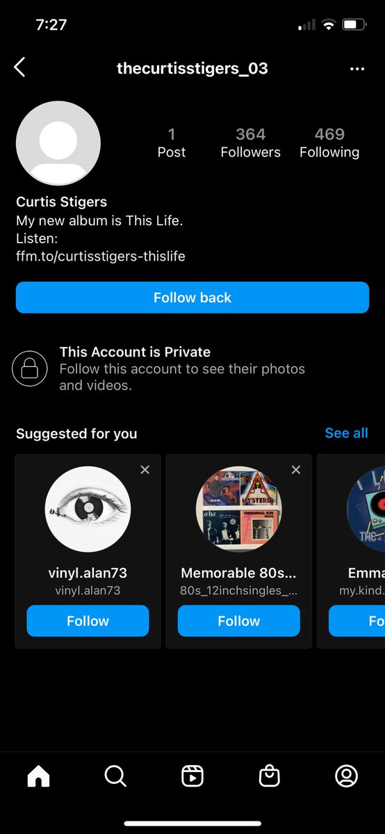 dehaven_craig's tweet photo. @curtisstigers Yet another fake account on IG. Reported the fraud https://t.co/JrT55m6S6G