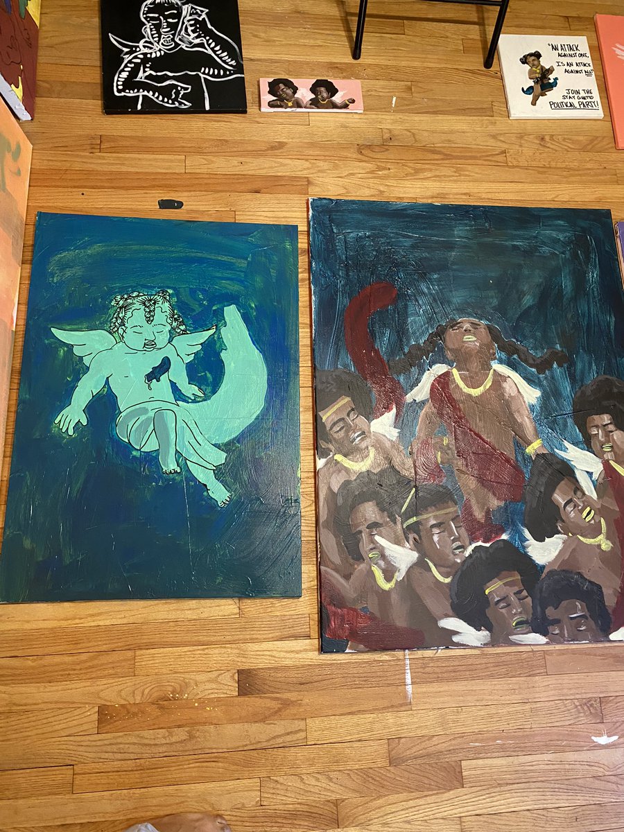 I have 3 mirrors left and a lot of paintings 
$150 mirrors
$200-$400 paintings 
Just message me 📫