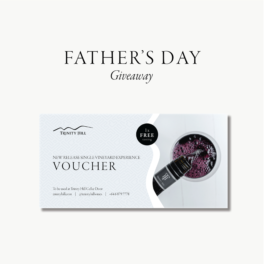 Get a Father's Day Gift you know he'll enjoy!

To celebrate Father's Day on September 4th, tag a father figure in the comments and to be in for a chance to win your Dad (or father figure) a Trinity Hill Single Vineyard New Release Experience.

All entrants must be 18+. Winner wil