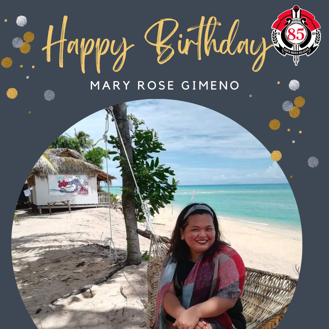 banda85_'s tweet photo. Happy birthday Mary Rose Gimeno of Banda 85 SMB. May your tomorrow be flights of imagination that come true wonderfully. Stay happy and blessed! 🎉🥳🎂🎈
#Clarinetista
#Batch2003
#Laking85
#B85SMBinc https://t.co/RUdfZBAPy7