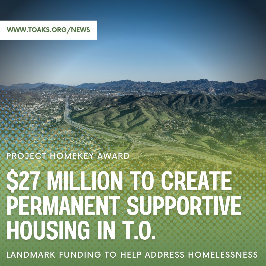 We’re excited to announce an award of $27 million from #HomekeyCA. We join 50+ other Homekey communities to create affordable homes for our neighbors who are unhoused in partnership with @CAgovernor @California_HCD @CountyVentura @stepuponsecond 👉 toaks.org/news