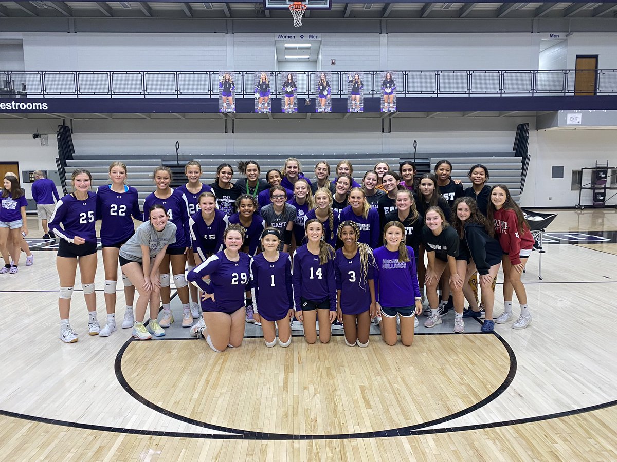 Love seeing all of our past players tonight at the East v West game. #WeAreEast <a href="/BHSvolleydogs/">BrownsburgVolleyball</a>
