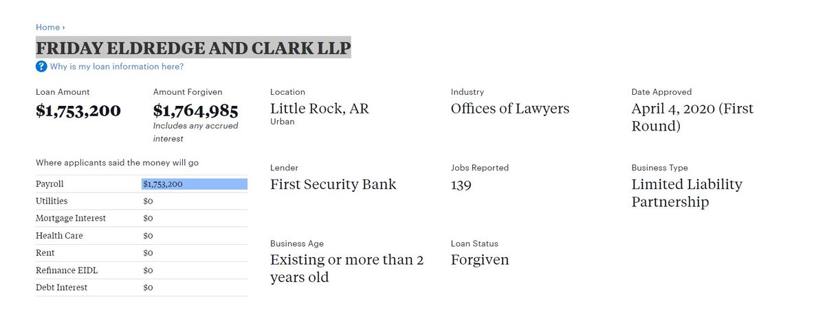 swampcommie's tweet photo. @TomCottonAR Speaking of rich lawyers, Tom...

Could you explain to us why we're responsible for the nearly 2 million dollars in PPP loans your sister's law firm took out and doesn't have repay. https://t.co/28AP8AYMsa