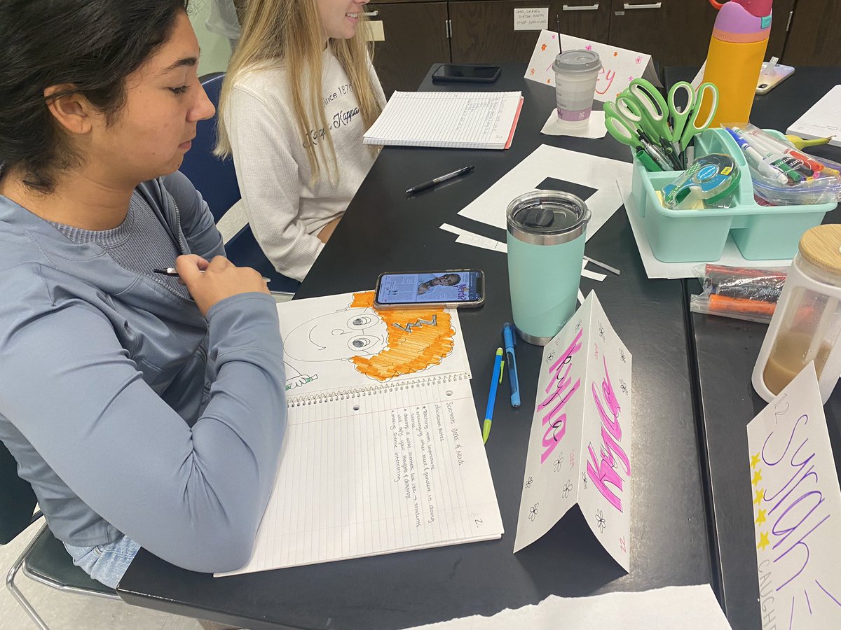 BethPesnell's tweet photo. Set up and started science notebooks today as we discussed our perceptions about science/scientists. #drawascientist #stillholdstereotypes #changingthenarrative @ksuedcats @KSUCollegeofEd https://t.co/AjwaLqAOP7