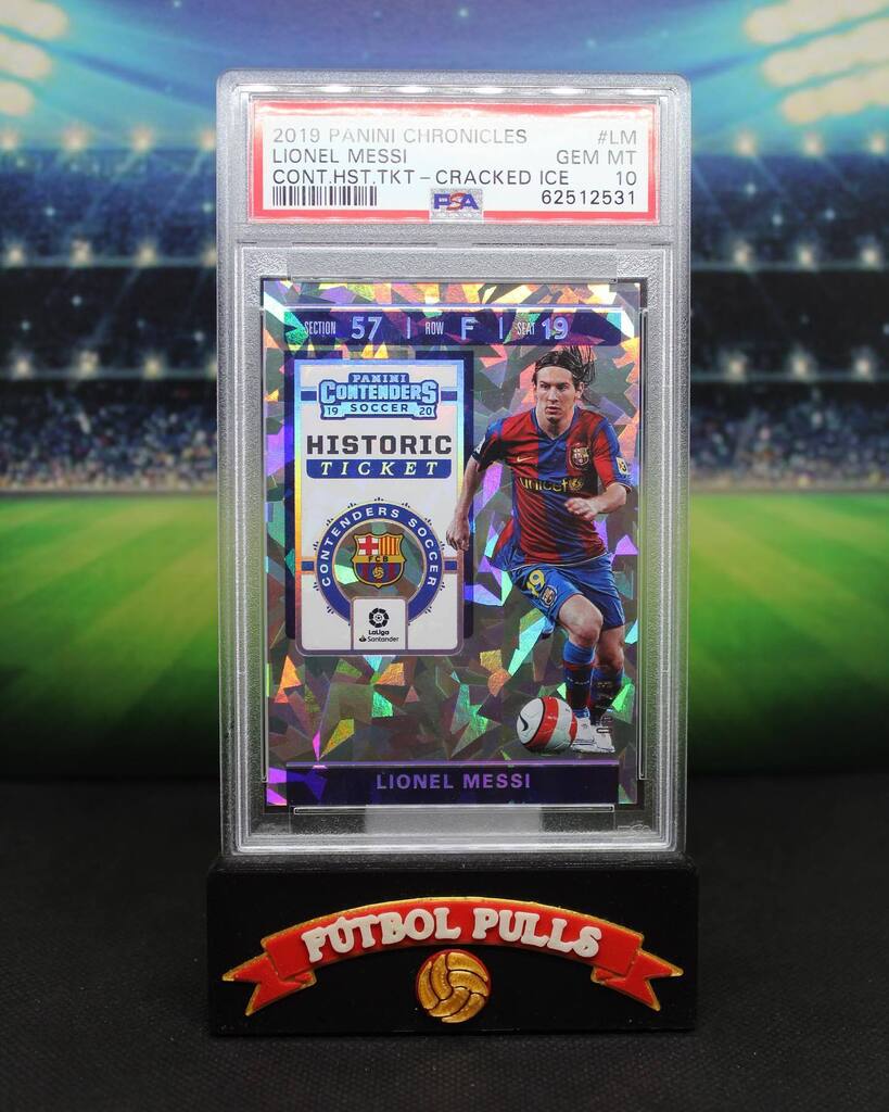 FutbolPulls's tweet photo. Lionel Messi
2019 Chronicles - Cracked Ice đ
PSA 10 - Pop 7
Thanks again to Austin @ussoccerbreaks for the sub!
âą
@paniniamerica âœïž
âą
#futbolpulls #fĂștbolpulls #letsripsomefutbol #whodoyoucollect #hobby #worldwide #thehobby #sportscards #cardsofinst⊠https://t.co/G7AENH0MWe https://t.co/nELLTQzhVi