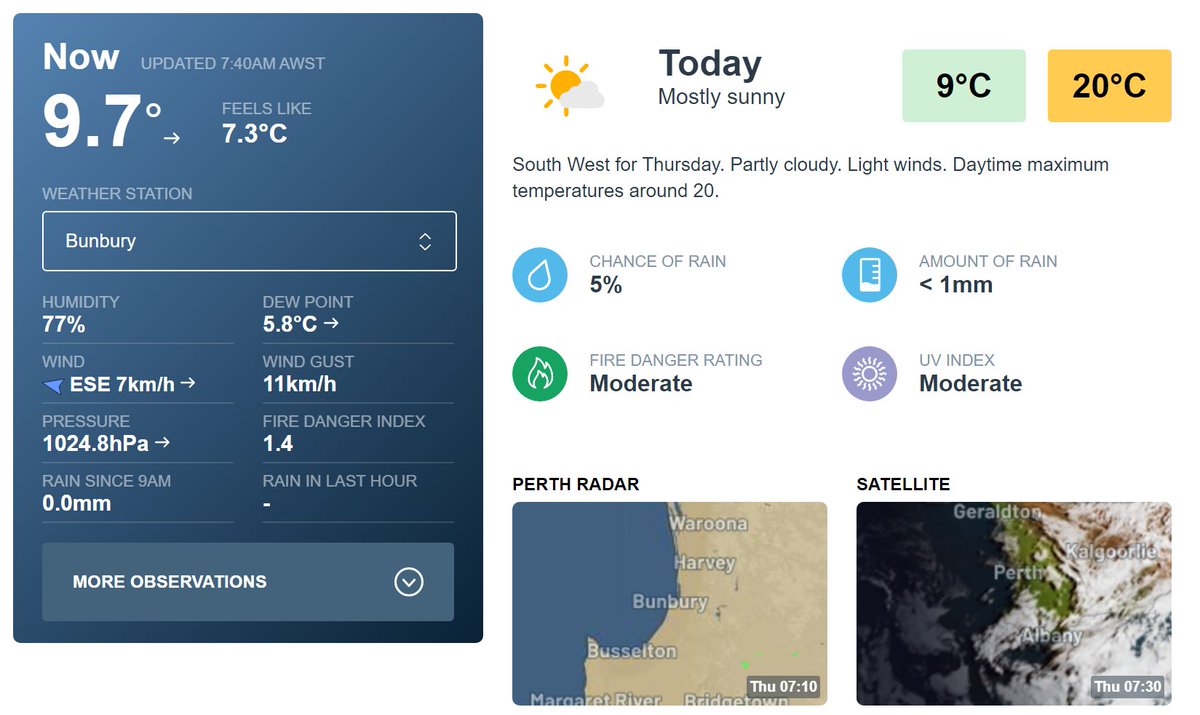 SW Weather🌻🌻 on Twitter "Current weather conditions and the day ahead