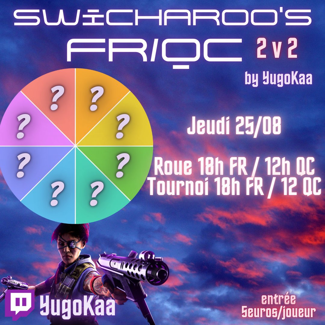 YugoKaa_'s tweet photo. Demain ⏱️

Inscription : https://t.co/qIkDlnJpfy

2 FREE SPOT DANS LES RT https://t.co/lUeGR35Pjm