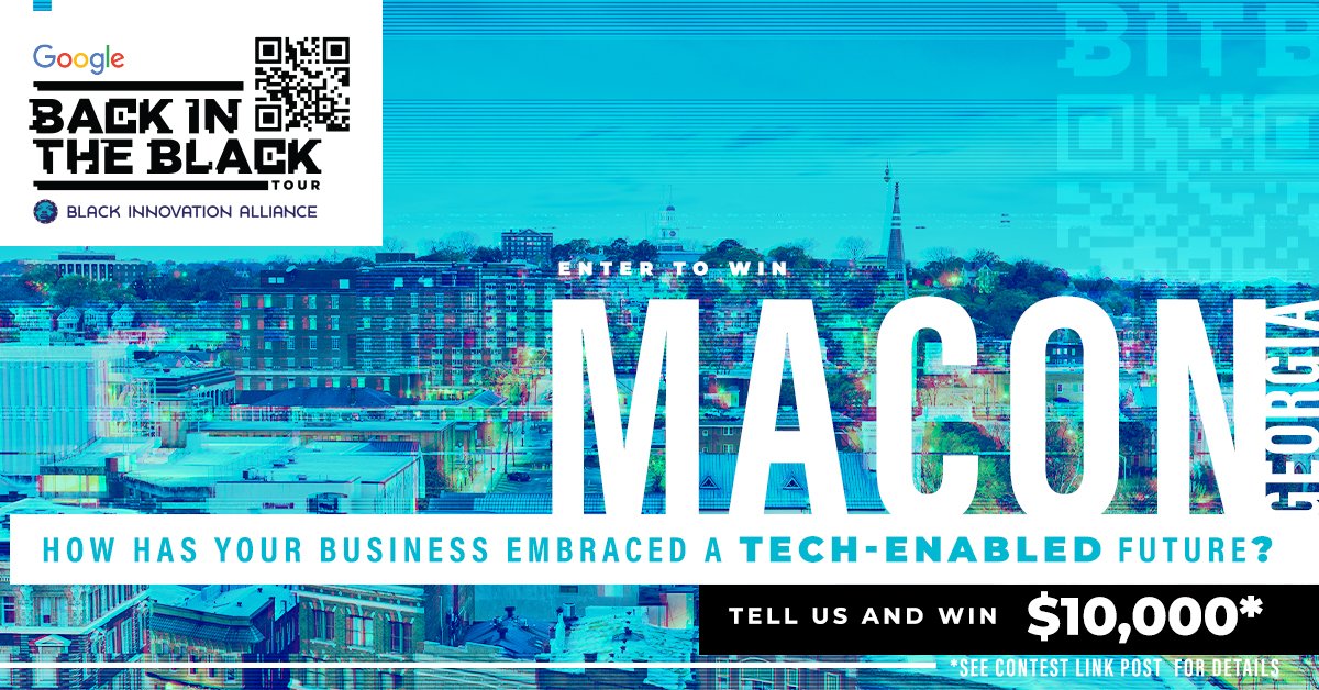 buildwithbia's tweet photo. It’s on now! We launched Back in the Black – a grant program that will award a business owner in #Macon with $10,000. Applications will be accepted until Monday, September 5. Learn more + enter to win: https://t.co/Nd5zn940FO

S/o to our network partner @TechMacon 
#BlackFounders https://t.co/Z3LFeJIwG7