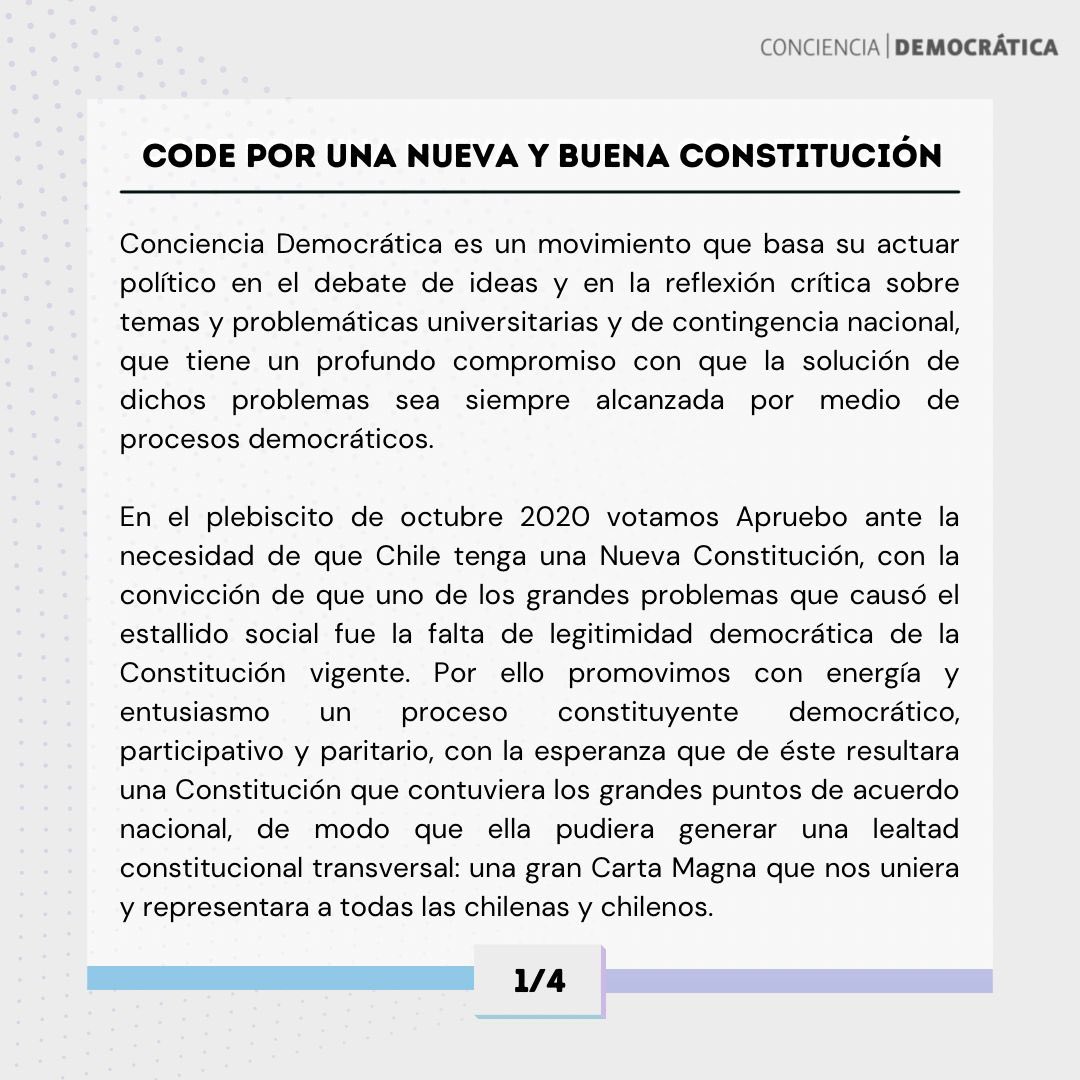 codeuchile's tweet photo. [Declaración CoDe sobre la propuesta de Nueva Constitución] https://t.co/GTDoVDkkSY
