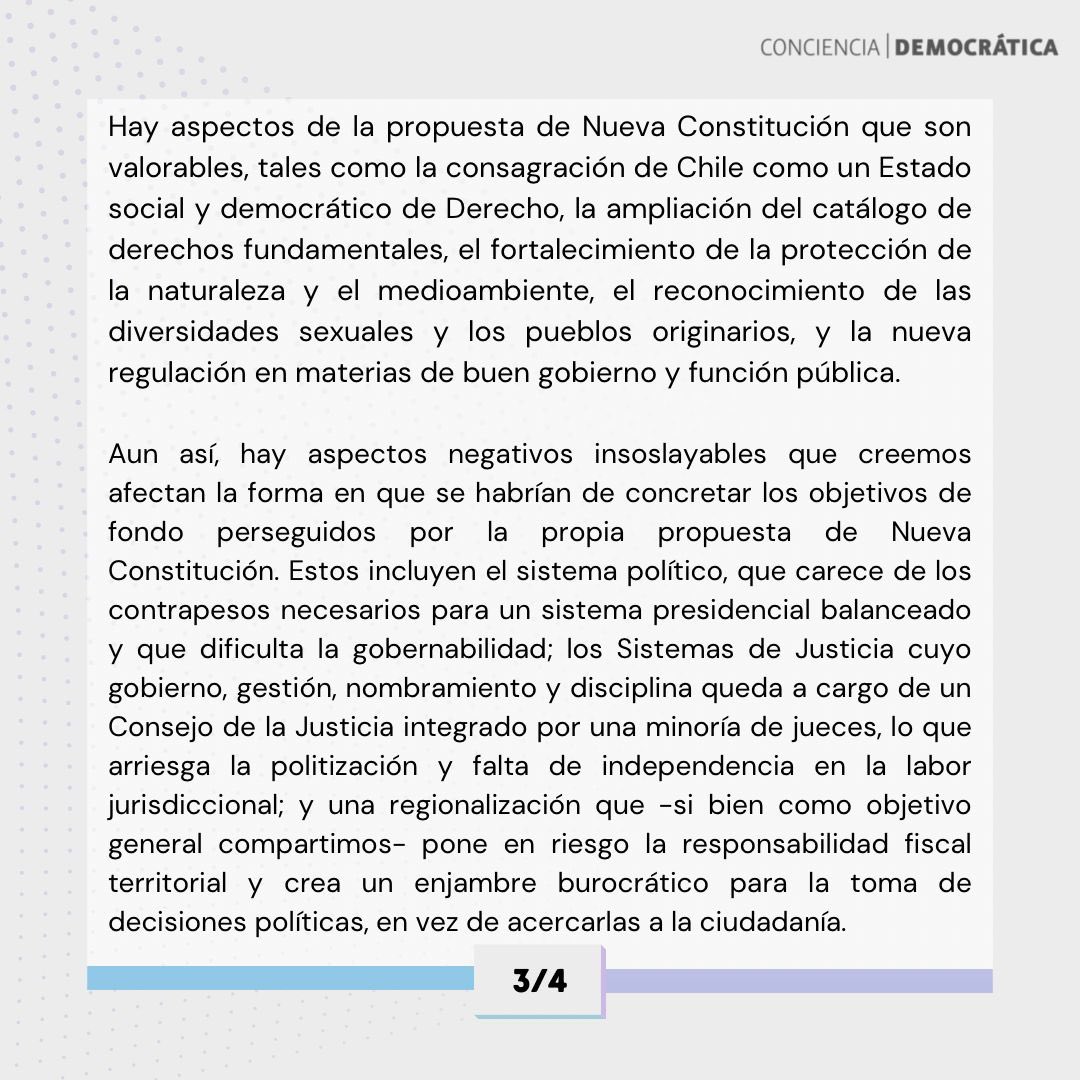 codeuchile's tweet photo. [Declaración CoDe sobre la propuesta de Nueva Constitución] https://t.co/GTDoVDkkSY