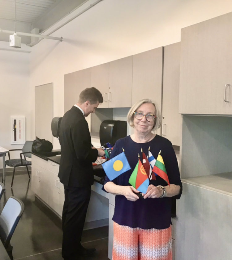 Our thanks to ⁦<a href="/TheISIND/">International School</a>⁩ and #ElizabethHead for hosting the ⁦<a href="/INTLCTR/">International Center</a>⁩ Board retreat this afternoon and for the tour of the brand new campus 🧡