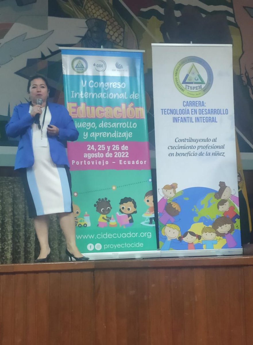 ISTPEM1's tweet photo. Ponencia : "El aseo personal en el desarrollo emocional de los niños y niñas de 12 a 36 meses del centro de desarrollo infantil la Pradera, Manta"
Expositores: Msc. Verónica Zambrano
Msc.Telly Macías
Msc. Rosa Giler 
Lcda. Johanna Moreira Laz del #ISTPEM https://t.co/QON1egNkej