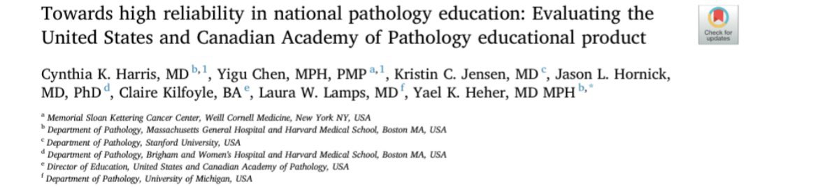 yaelheher's tweet photo. Ever wonder what happens to those @TheUSCAP evaluations you filled out? Well we did too. Thanks @AcadPathol for sharing our #HighReliabilityOrganization analysis of the annual #pathology short courses. What’s good, what’s bad, and what could be better. https://t.co/7fYnqhO3KN https://t.co/xNVRqa31ko