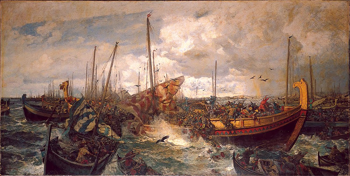 MFightClub's tweet photo. The largest Viking battle in history happened today, in 999.

As many as 70 Swedish and Danish ships ambushed the Norwegian King Olaf's mere 11!

As you can imagine, it didn't end well for Olaf...

Read more on the website blog!

https://t.co/qmuJobPgxE https://t.co/SGQ5mWqpZ9