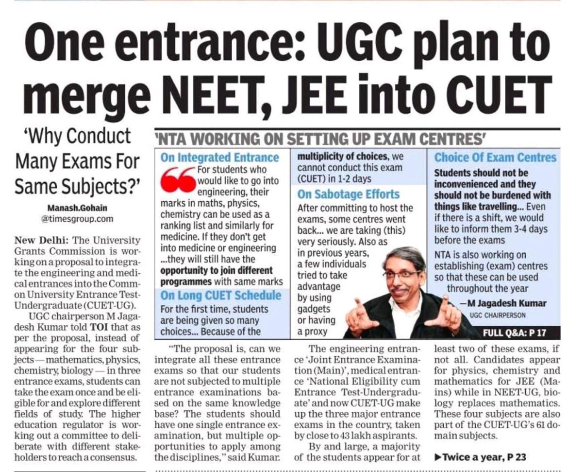 vishaltiwari_30's tweet photo. Businessman - What a great decision by #NTA
Students - What will be the impact of this decision (confusion)
NTA - Kon manage karega 3 exam ( ek bar me tension free ho jayenge ) https://t.co/xDdbuw4O2L