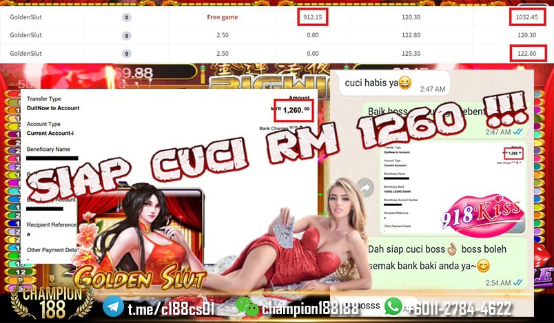 CHAMPION1884's tweet photo. CHAMPION188 MALAYSIA ONLINE CASINO

😱😱😱Memang menakjubkan ‼️ Member FREE GAME naik sampai RM 1032.45 !!! 🤩🤩🤩 ONG SIAP CUCI RM 1260 !‼️ Tahniah KAW KAW lah BOSSKU 🥳🥳🥳 Join CHAMPION188 💯 Janji Mantap Cuci tak perlu kena kencing 🥰

📍Tips Game :
🎰 GOLDEN LOTUS  🎰 https://t.co/llxnGx0r61