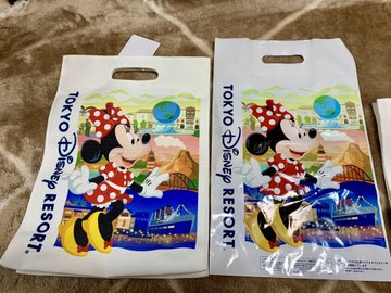 天才現る ディズニーランドのアレが ダイソーで売ってるビニールトートに入れるとピッタリ にネット民 汚れないし安いし最高じゃーん すご え まってこの使い方めちゃくちゃいいな いまトピ