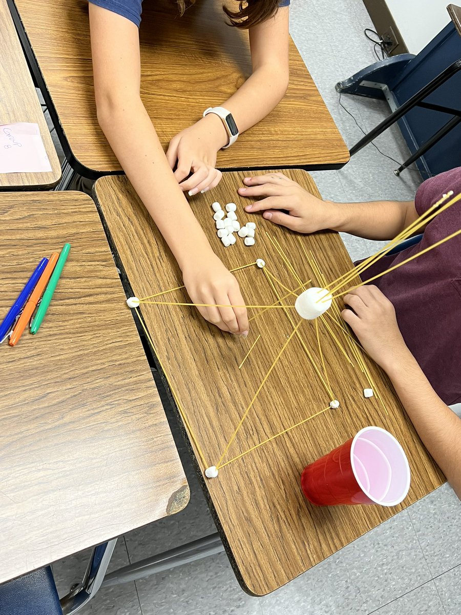 Using effective communication skills to work as a team and build the tallest tower #CobraTeam <a href="/CarrithersMS/">Carrithers Middle</a>