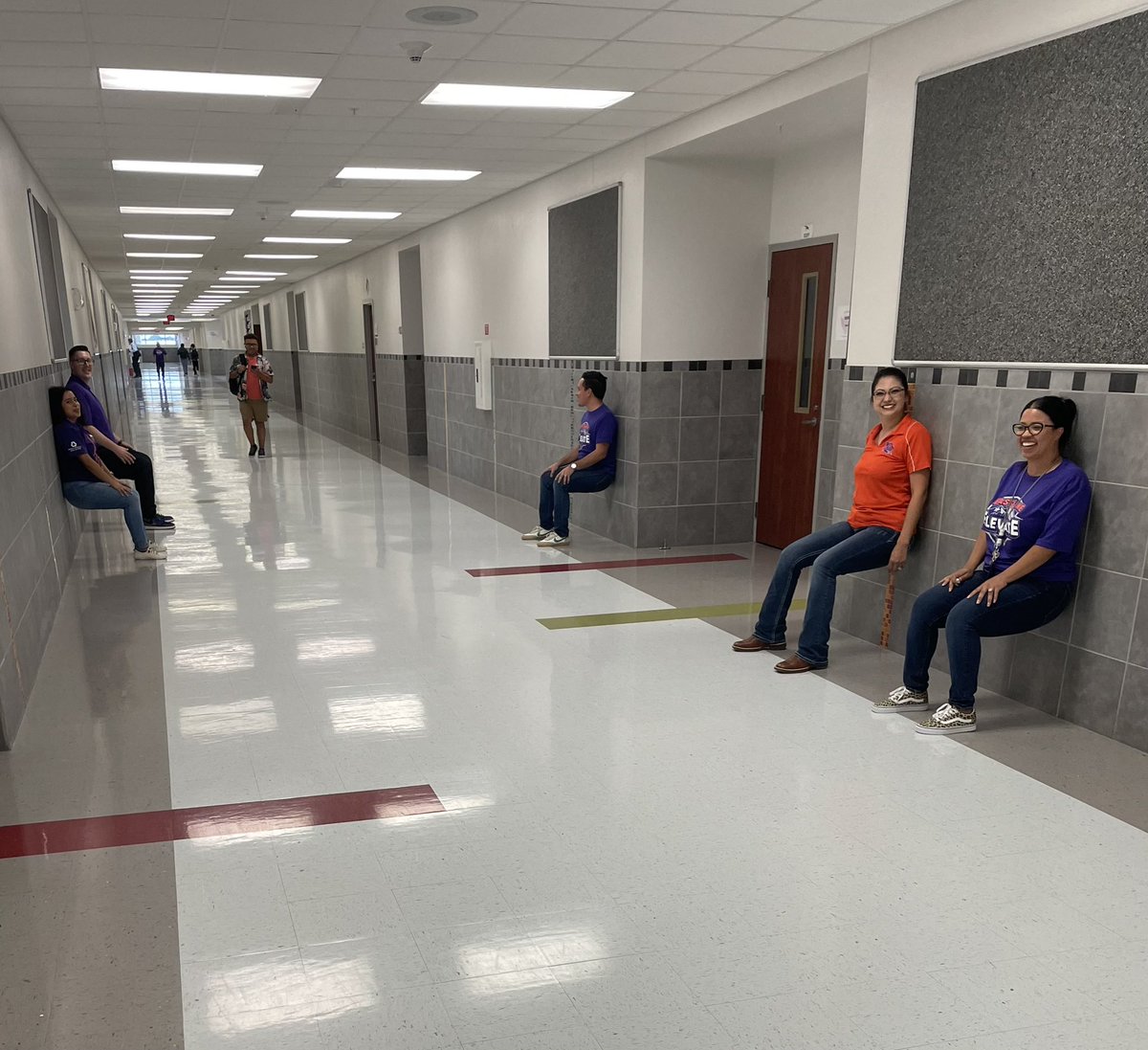B200s hall has begun “wall-sit Fridays” and we have finished week 2 🏋️‍♀️ <a href="/mangeles_EHS/">Maria Angeles</a> <a href="/slotz_EHS/">Shannon Lotz</a>