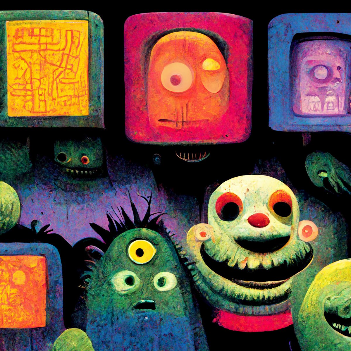 agentsoftheuni's tweet photo. Garbage Pail Creatures #1                                                                   #aiart #art #oilpainting #art #artist #love #drawing #photography #artwork #painting #fashion #artistsoninstagram #beautiful #illustration #digitalart #design #photo #sketch #style #draw https://t.co/NPGUfHWhRU