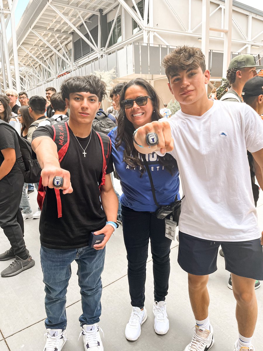 mshudsonaz's tweet photo. So proud of these two! STATE Rings for Gabe Ramirez and Skyler Hickman!! @CVJagsWrestling #champions #history https://t.co/mCq7tIFO5s