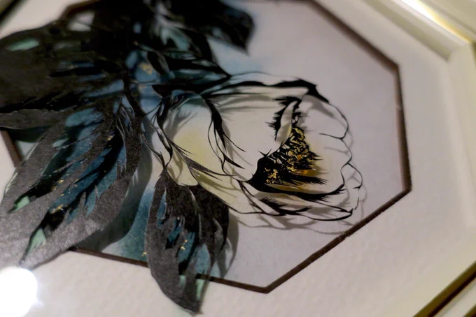 四季折々その時のお花を切り絵にしています#わたしの春夏秋冬 