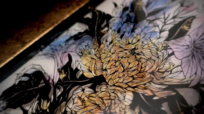 四季折々その時のお花を切り絵にしています#わたしの春夏秋冬 