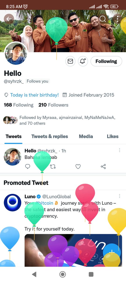 adiesudaa's tweet photo. Yeayyypyyyy becesssdayyy baba Ayden @syhrzk_ 🥳🥳 https://t.co/KVifoW6p1k