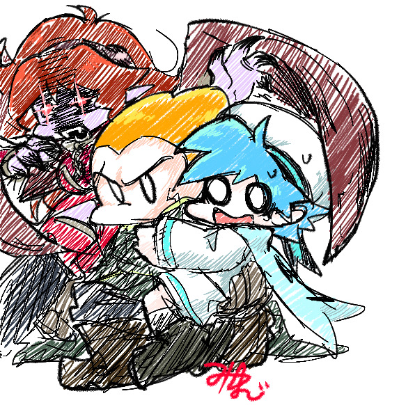 miyuru_fnf's tweet photo. ものすごい初期の絵再掲しとく…
当初Picoが主人公のつもりで描いてたな〜
#FNF_Crusade_AU https://t.co/lyt4ayLWdk