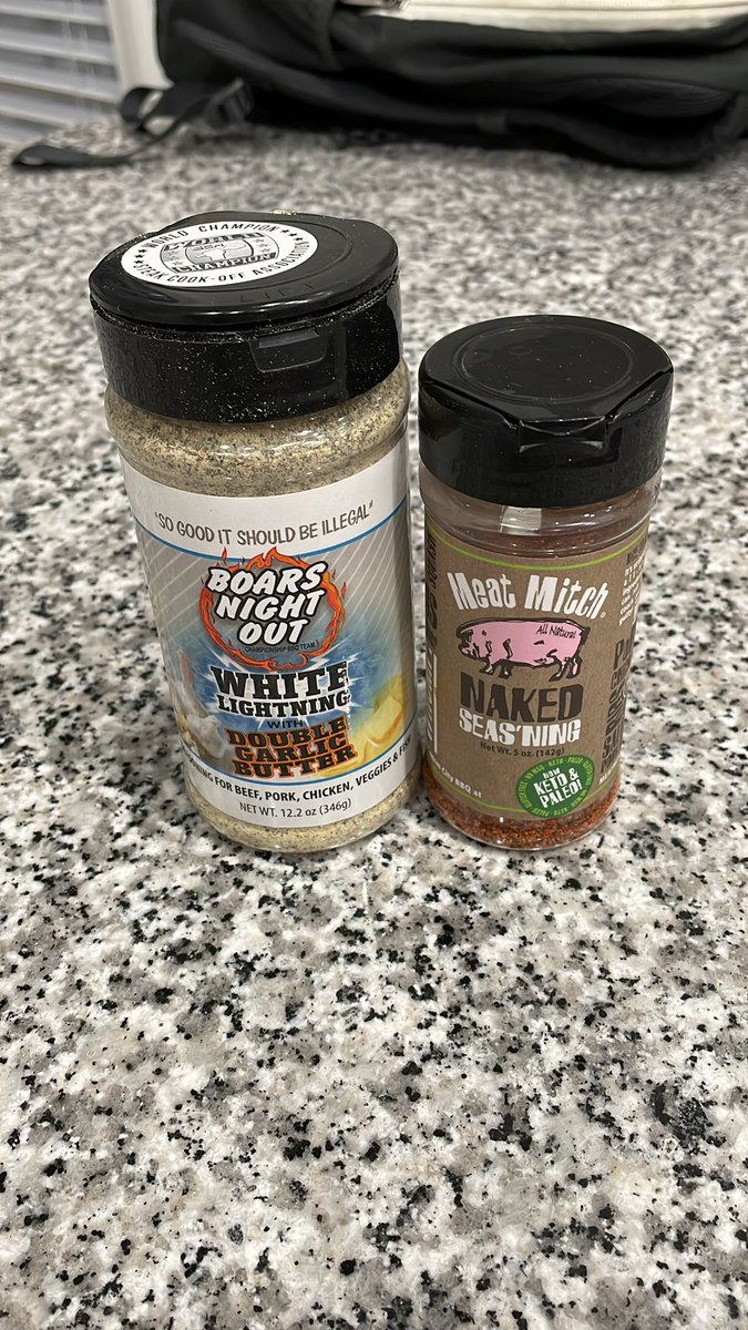 Boston butts this weekend. Light dusting of <a href="/bnobbq/">Boars Night Out BBQ</a> white lightning before layering the <a href="/MeatMitch/">Meat Mitch</a> on there. Tomorrow is going to be a good day.