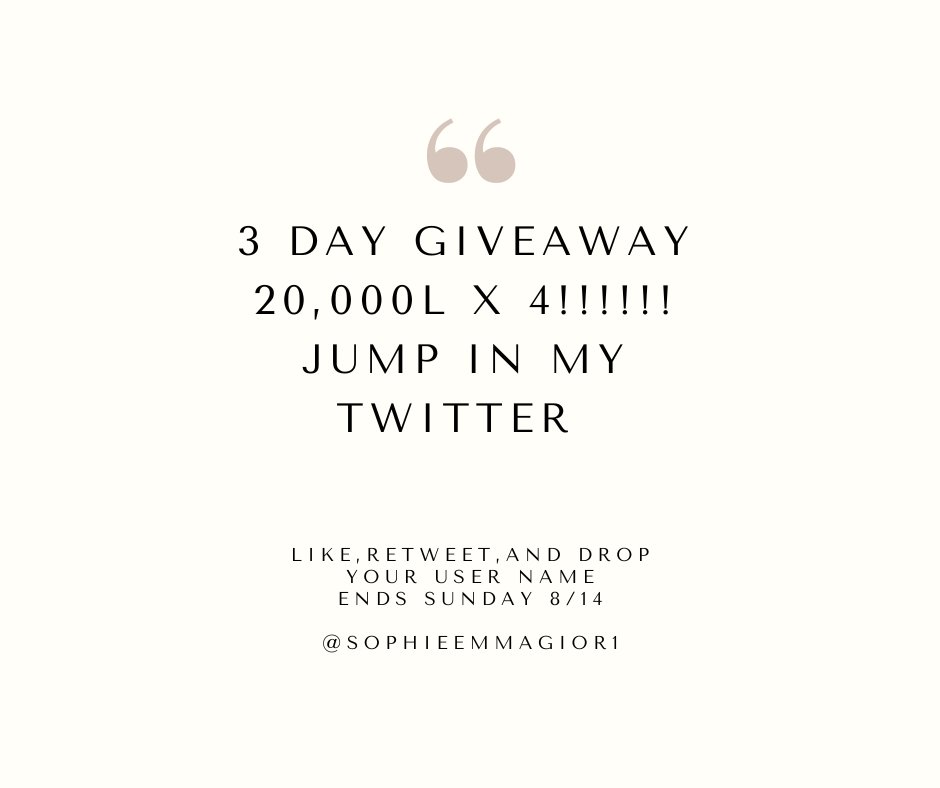 SophieEmmaGior1's tweet photo. **Flash giveaway on Twitter ONLY. Like, retweet, and drop user name for a chance at 20,000 X 4!  You must have a real twitter that is not brand new with no followers. It's to keep cheating down and be fair to the ones that are honest. Good luck! **  
#secondlife #Giveaways https://t.co/X6uNU8IZAs