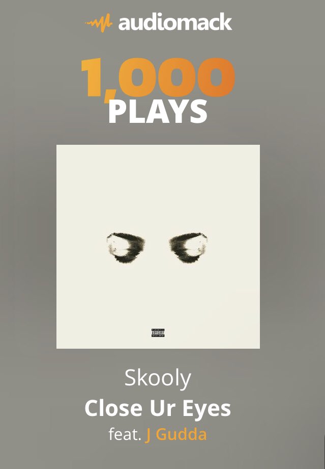 slumbabyjgudda1's tweet photo. My Freestyle To @SB_Skooly Single “Close Ur Eyes” Hit 1,000 Of Plays On @audiomack 🔥🔥🔥🔥
#Skooly #JGudda #CloseUrEyes #Audiomack 
https://t.co/2mjyYJKthY https://t.co/GkUpLZcuKa